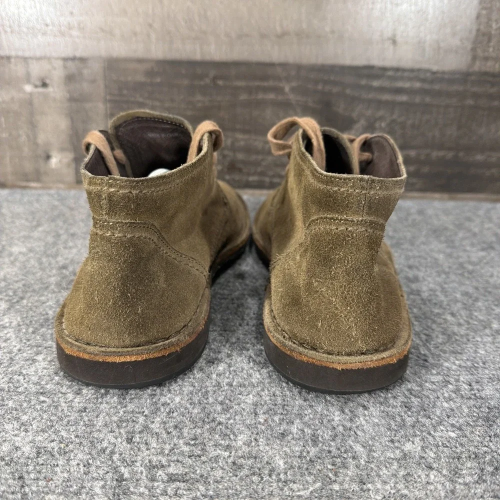 John Varvatos Chukka Boots Mens 9M Brown Suede Leather Tire Tread